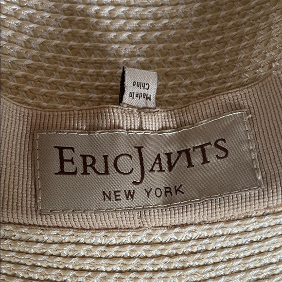 Eric Javits Hampton Cream Wide-Brim Hat SPF 50 - Picture 2 of 8
